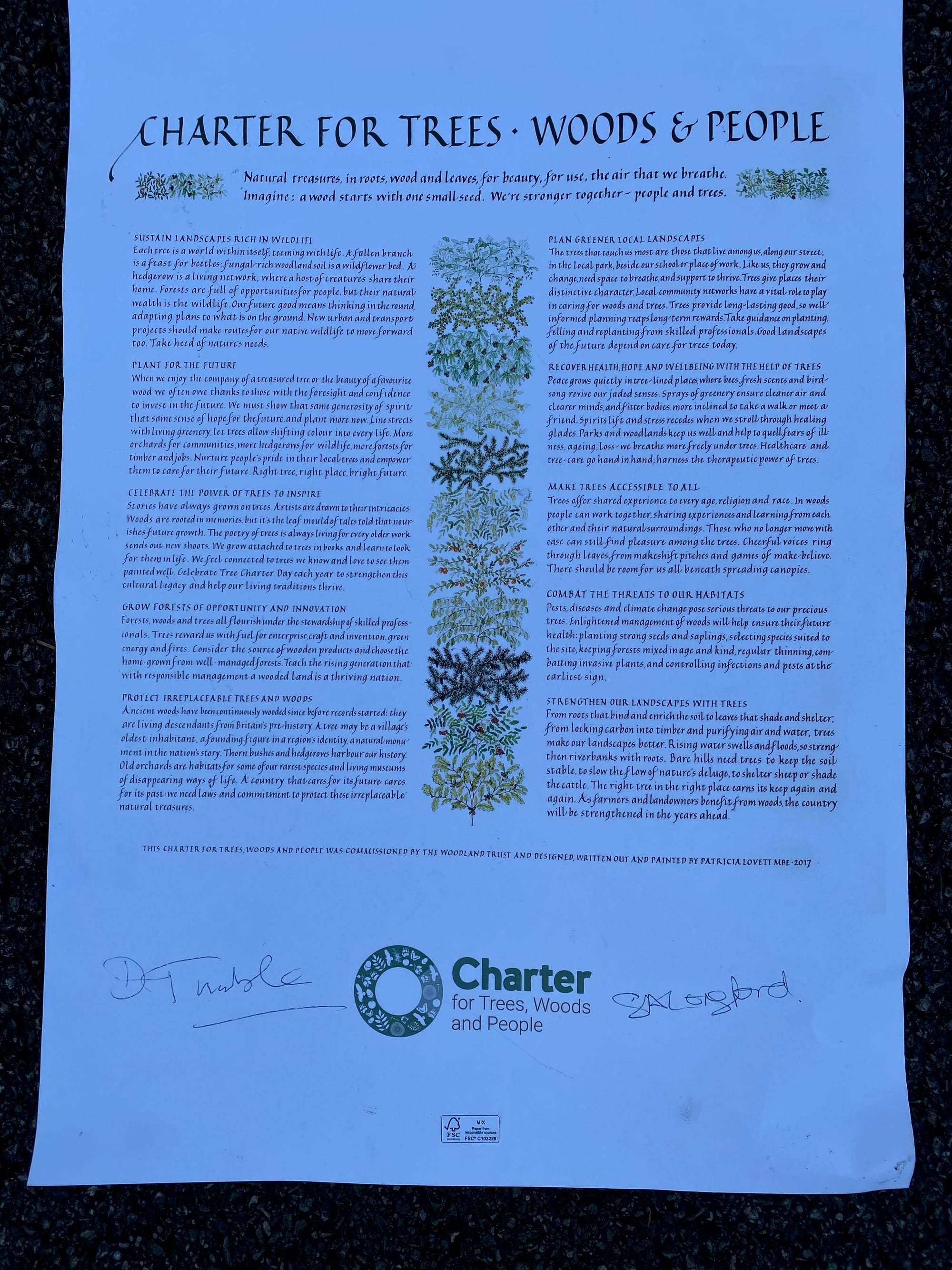 Charter For Trees, Woods And People