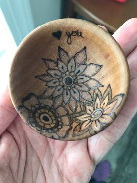 Mandala Wooden Bowl