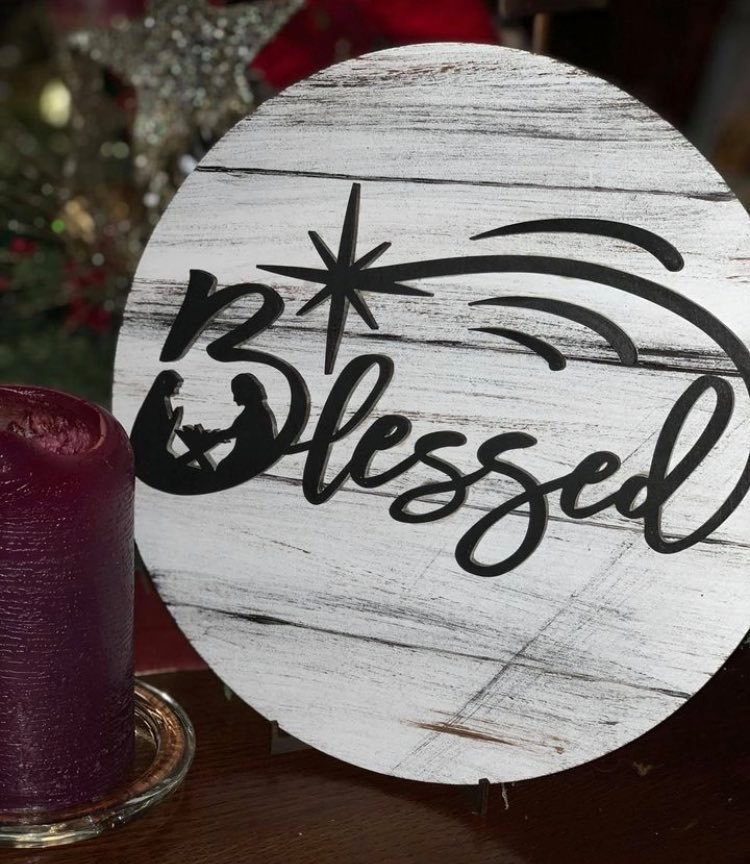 Blessed shiplap sign