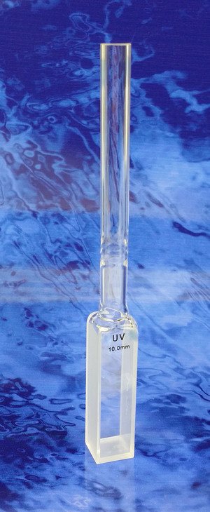 Macro Cuvette with Quartz-to-Pyrex Graded Seal Tube (Lightpaths: 0.5-10mm)