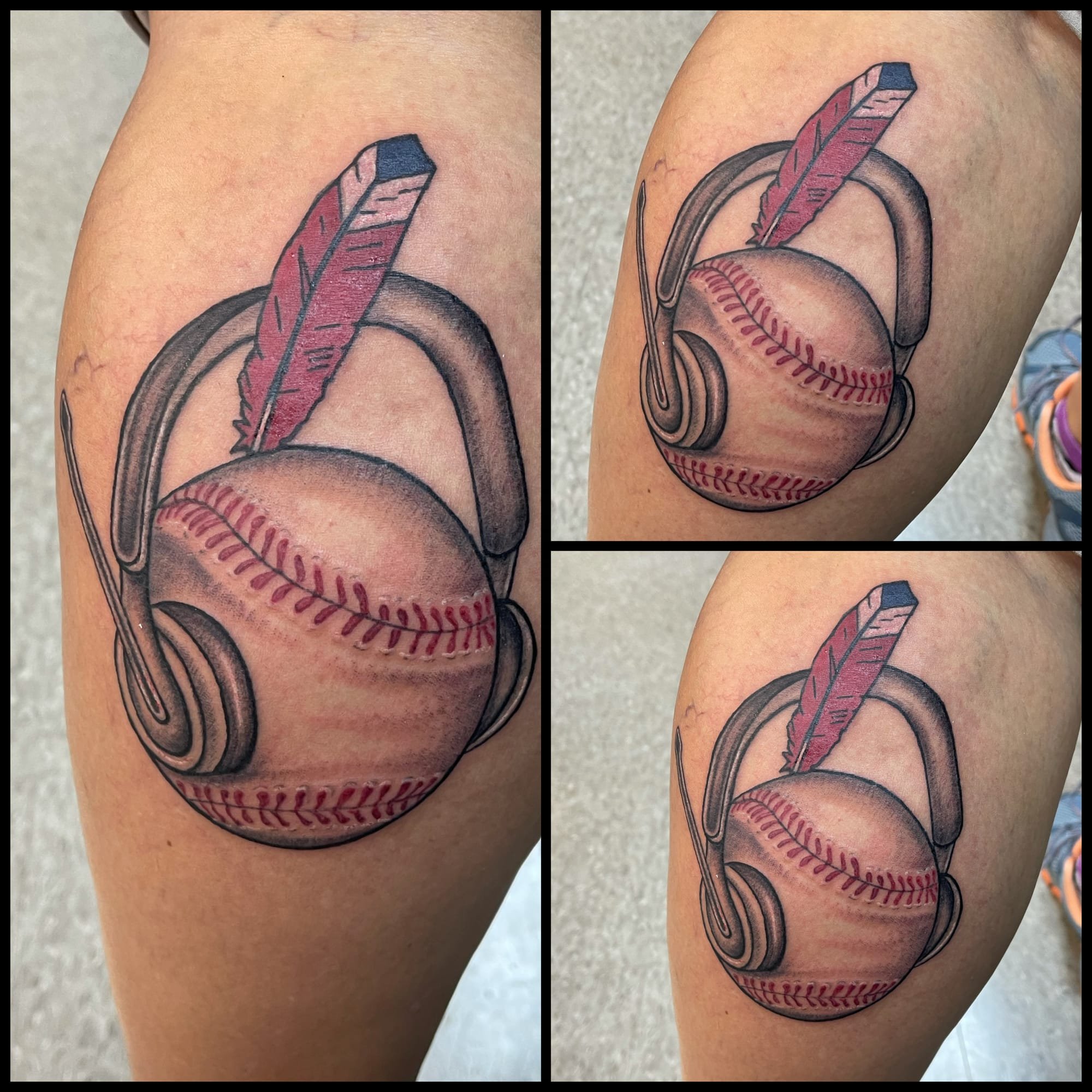 Tattoo uploaded by Javier Mendoza • She loves softball... sooo.... ⚾️😉 •  Tattoodo
