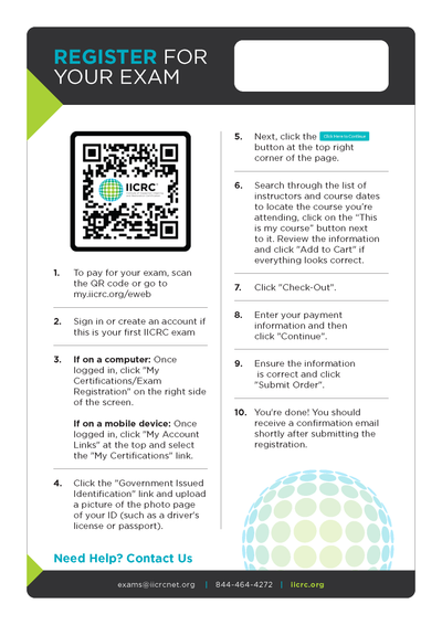 IICRC EXAM INFO image