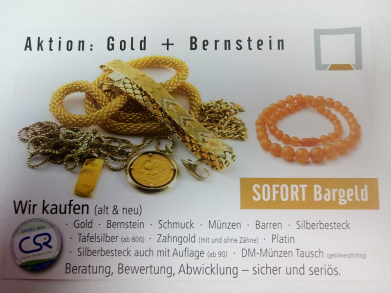 Goldaktion - neuer Termin