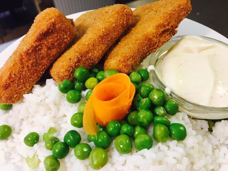 Fried breaded cheese chunks (Rantott sajt 3pc)