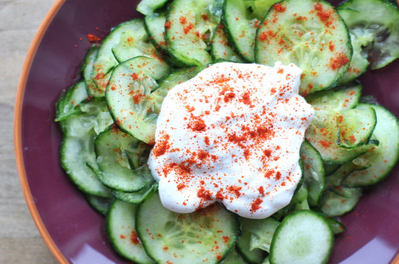 Fresh cucumber salad (Uborkasalata)