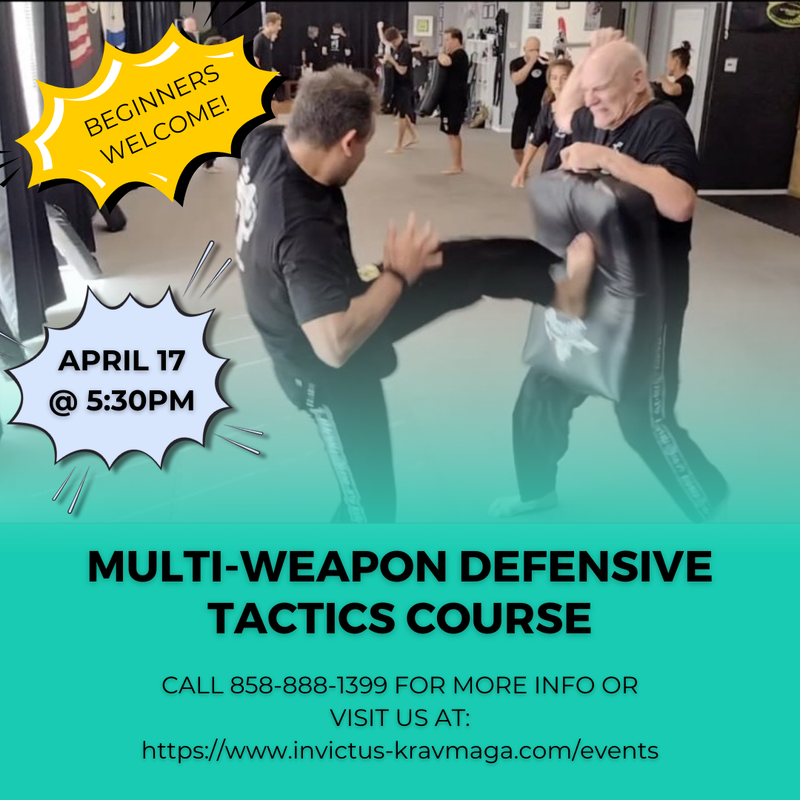 Multi-Weapon Defensive Tactics 3 Week Workshop - Session 20240417