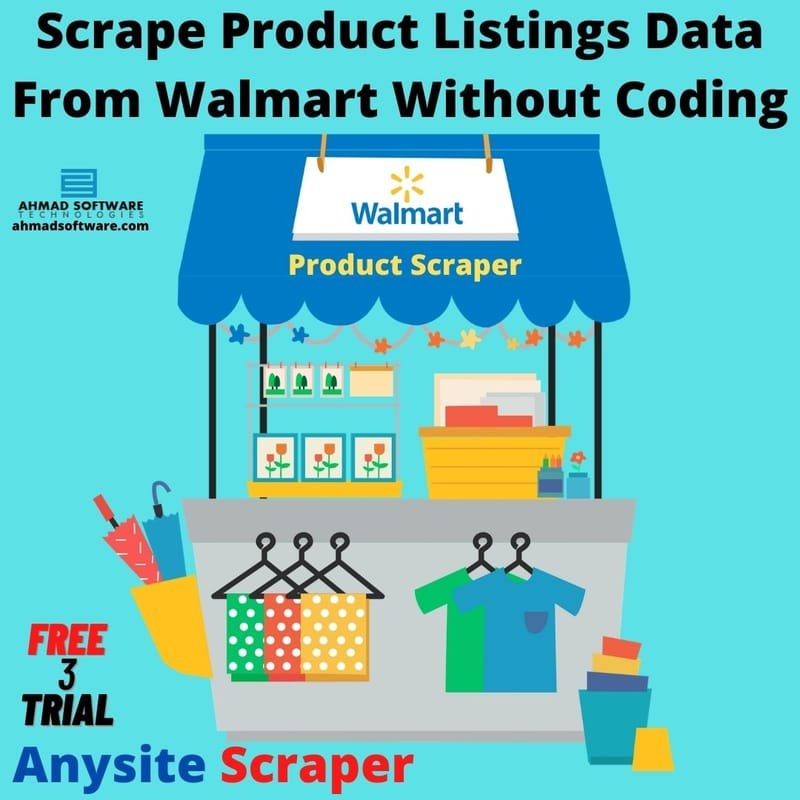 How can I scrape product data from Walmart without coding?