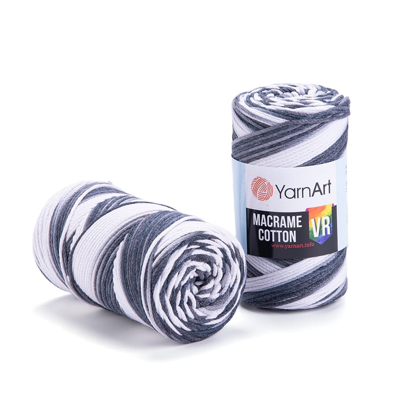 Yran Art Macrame Cotton VR color 910 multicolor cotton cord , rope