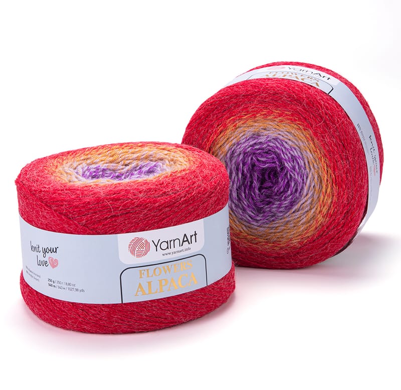 Yarnart Flowers Alpaca Yarn 250gr-940mt %20 Wool Blended Hand