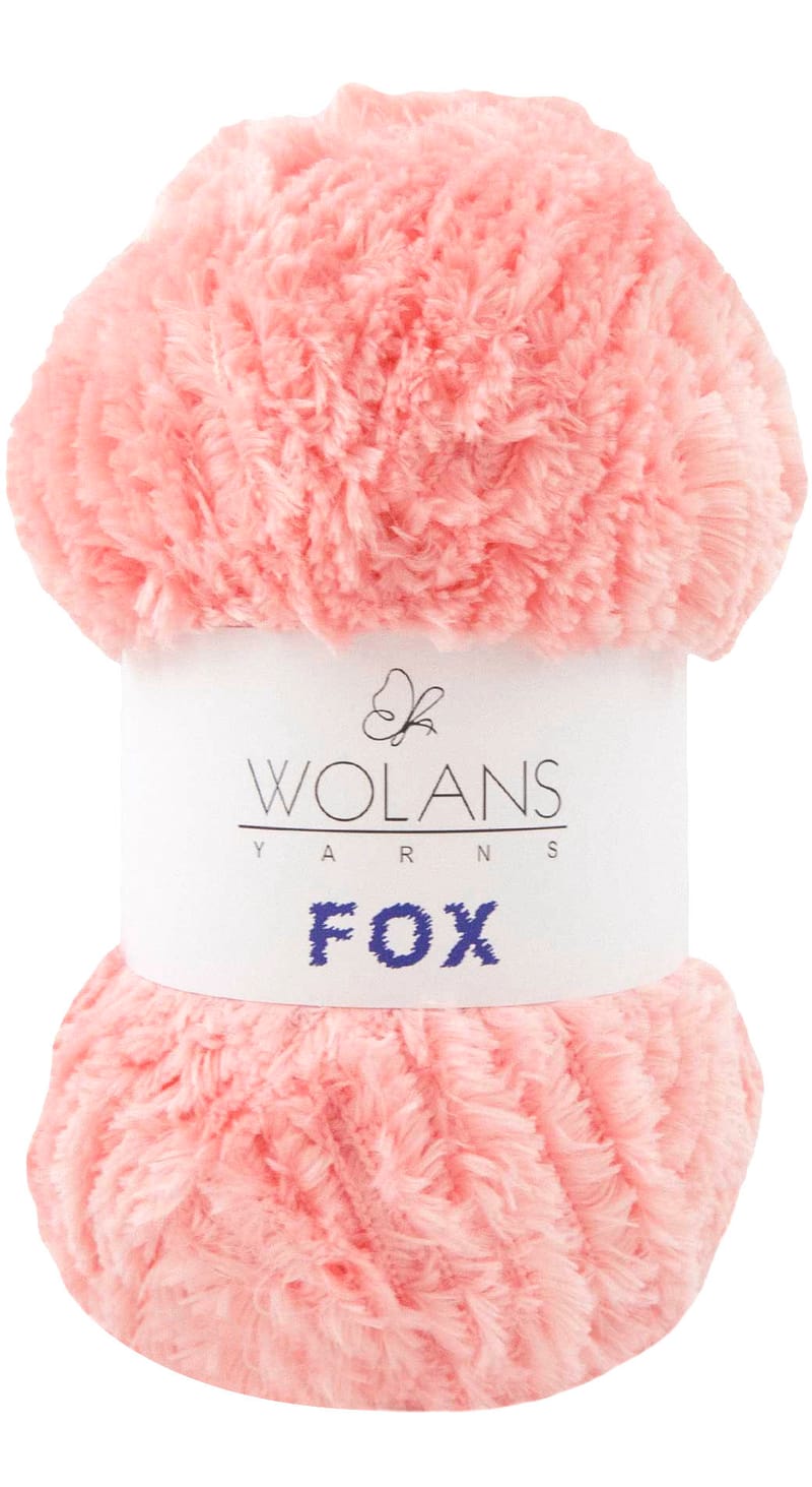 Wolans Fox yarn color 21 fuzzy baby yarn for toys, clothes, blanket