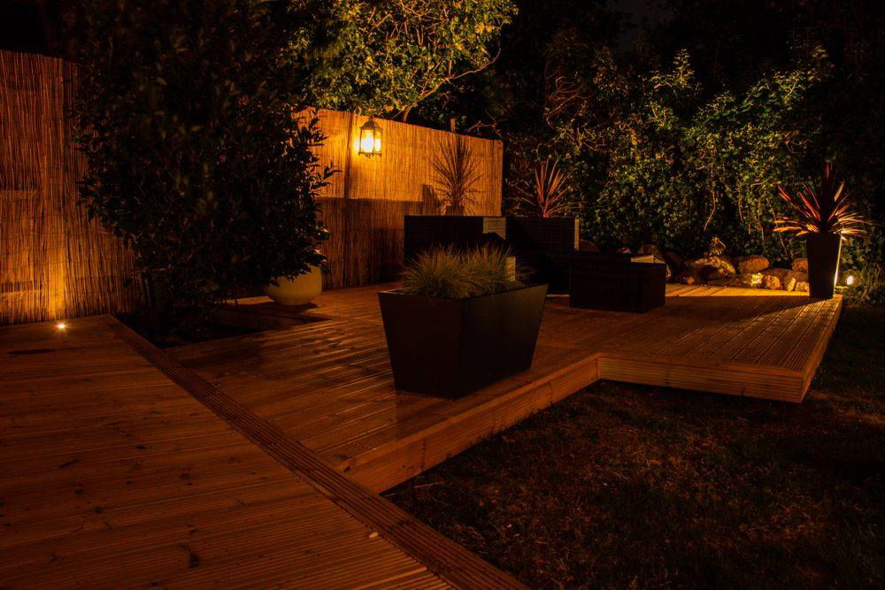 Design and construction of decking area and lighting - see slideshow page for project start to finish