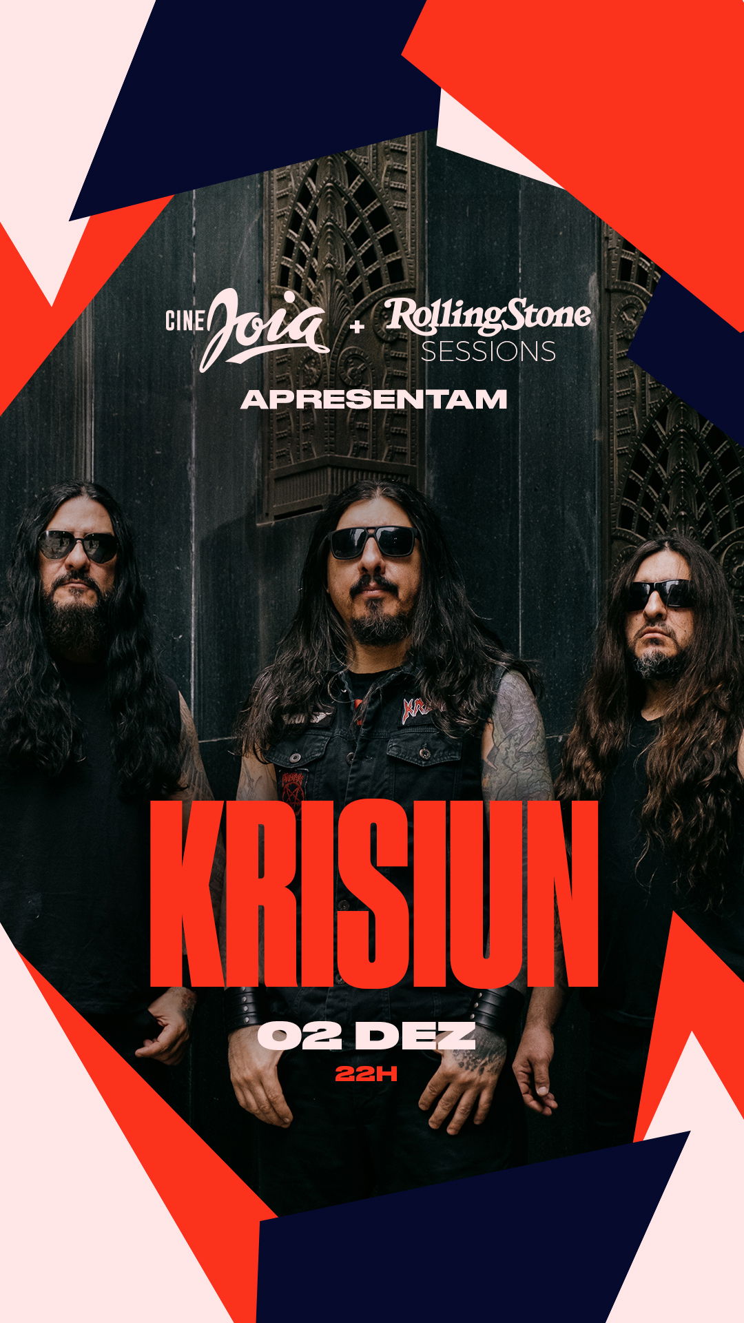 Krisiun é atração da Rolling Stone Sessions dia 2/12, no Cine Joia (SP)