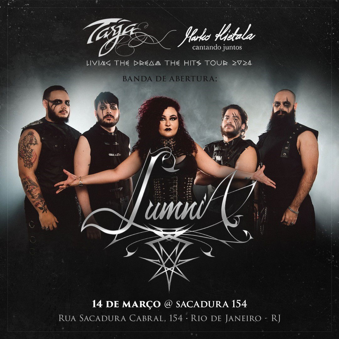 Lumnia: banda retorna aos palcos do Rio de Janeiro, abrindo show de Tarja Turunen e Marko Hietala
