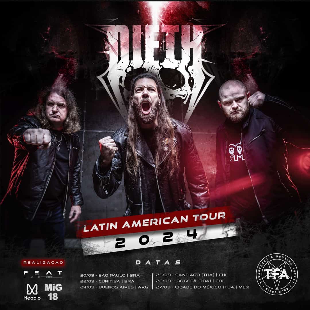 Dieth: Nova banda de David Ellefson anuncia turnê Latino Americana para Setembro com dois shows no Brasil