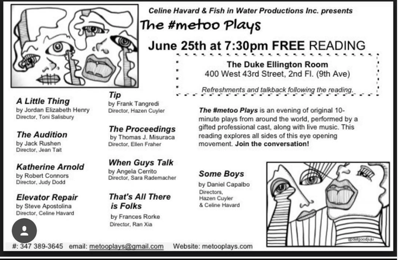 The #metoo Plays, NYC (June)