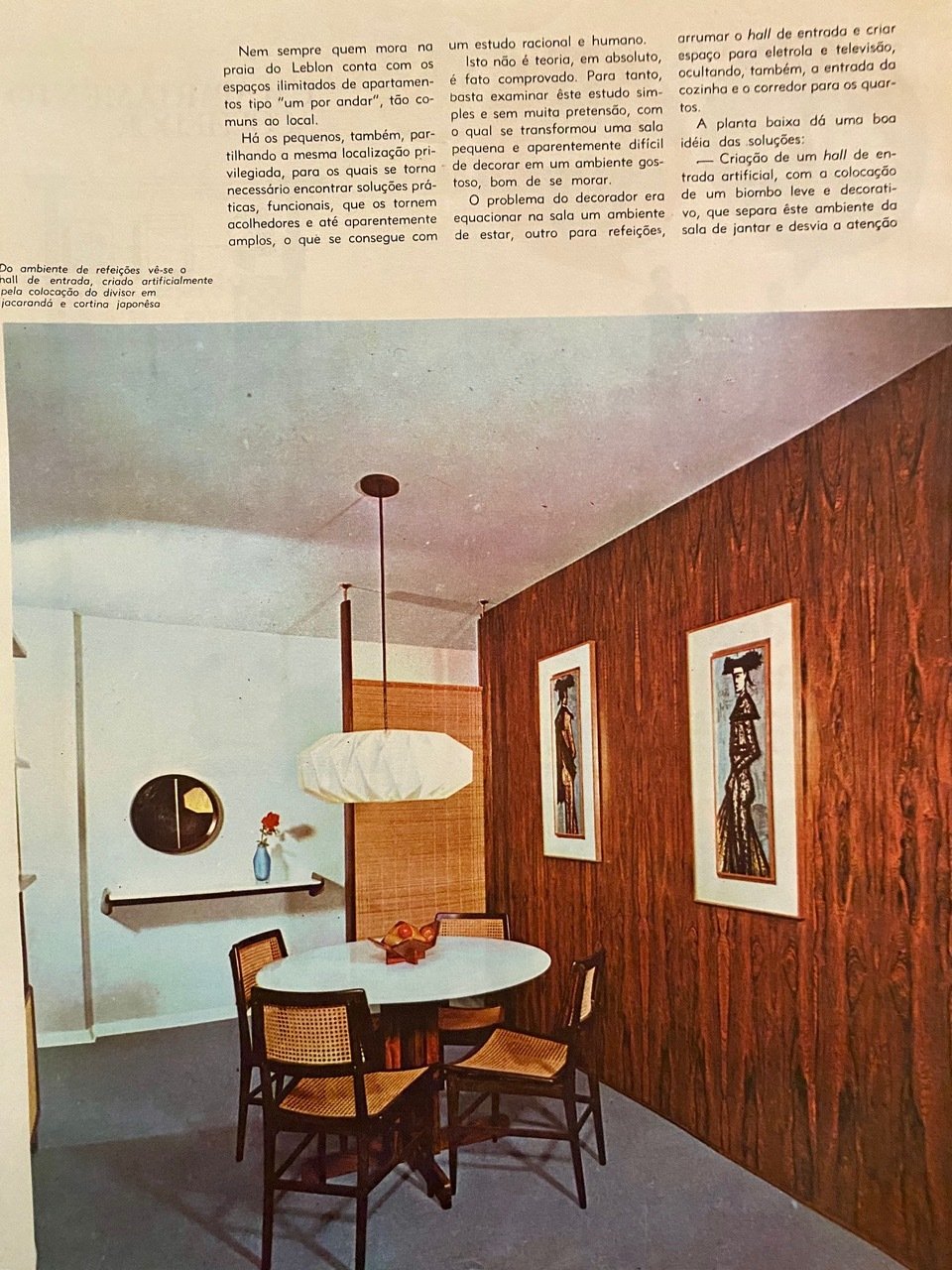 Muniz Zylberberg for Celina decoraçōes, Casa e jardim magazine,  1968