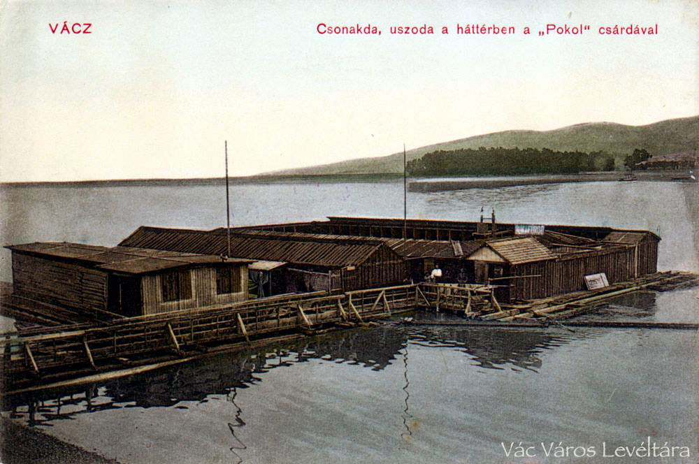 Csónakda - Kisváci dunapart, 1920