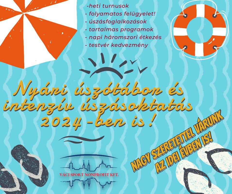 Nyári úszótábor és intenzív úszásoktatás, 2024-ben is!