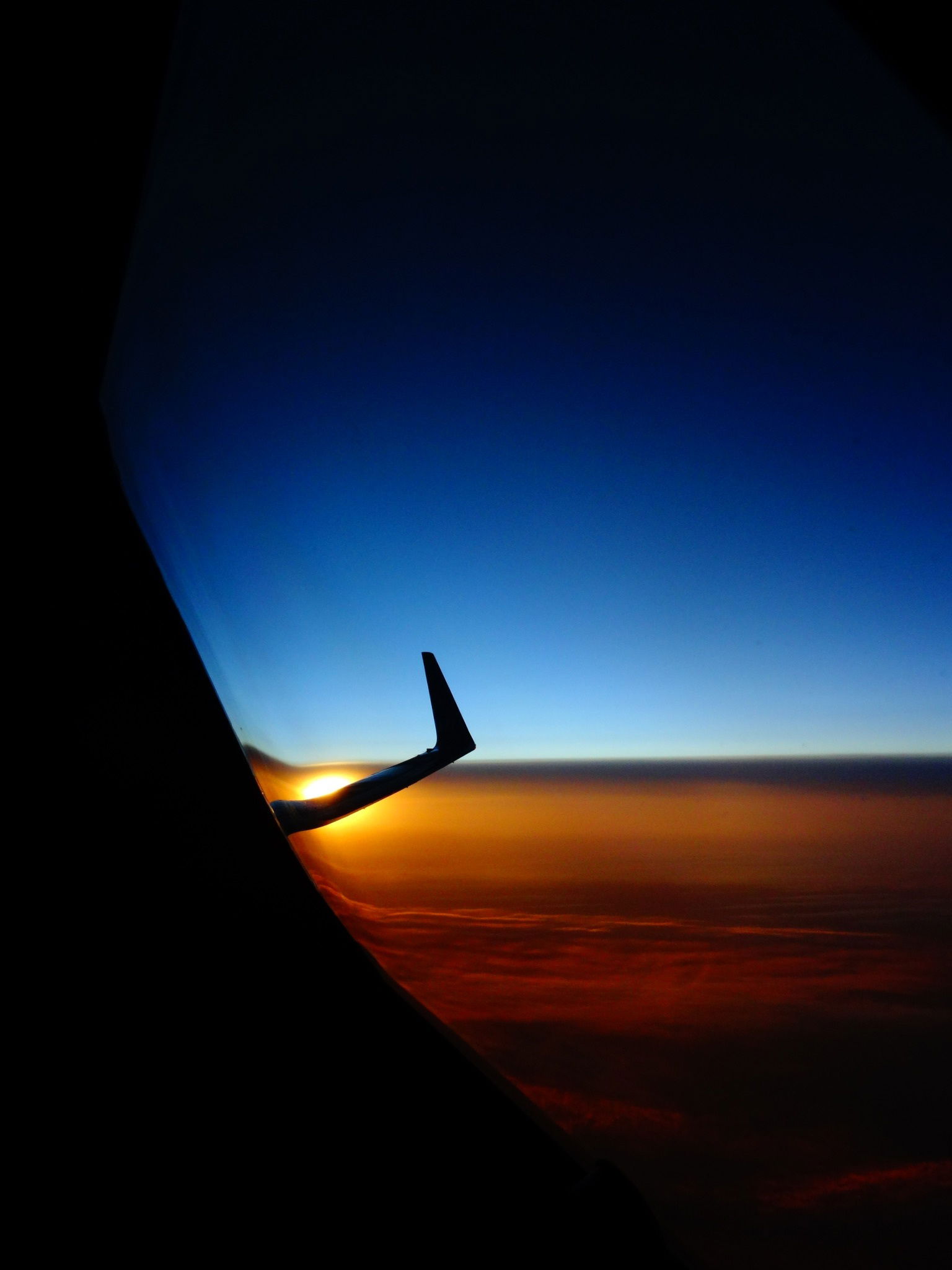 805. Sunset in Cockpit