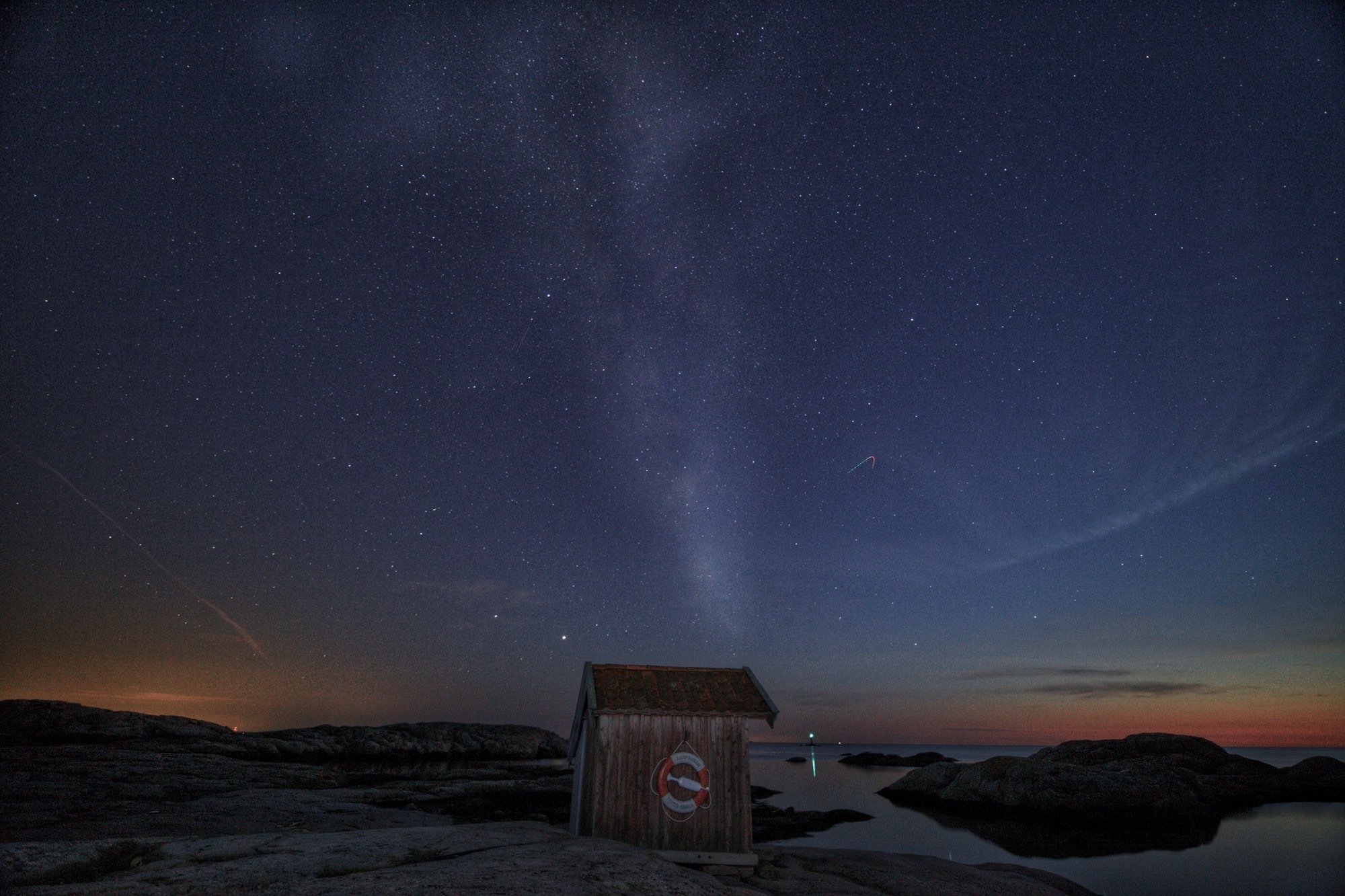 131. The "Enslingens bord" with the Milky Way