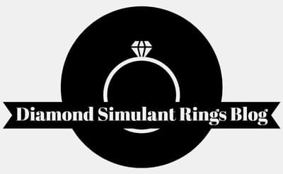 Diamond simulant rings