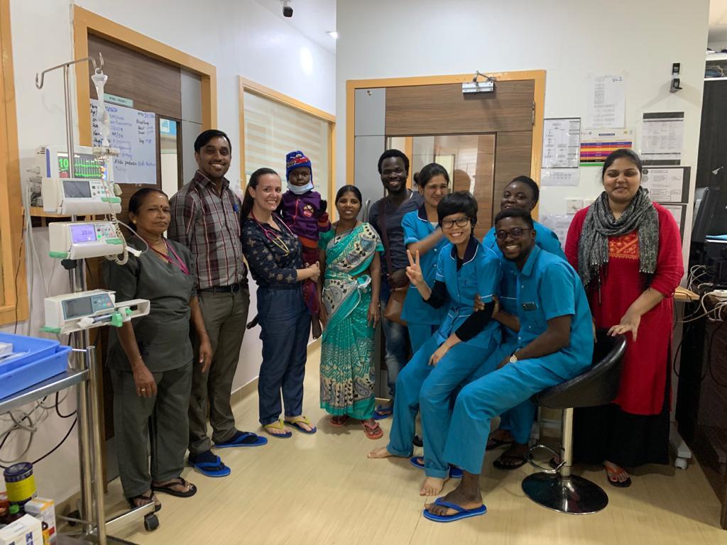 Child being discharged from the Sankalp-C2C BMT unit in Bangalore-India