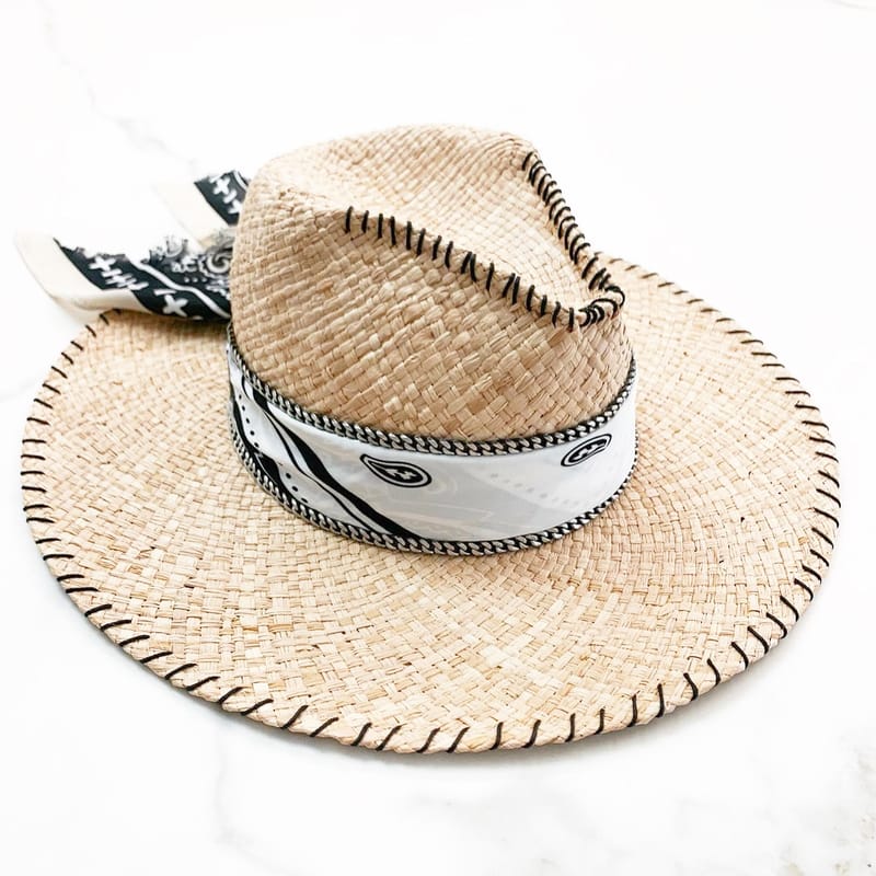 Straw hat bandanna OR HATS
