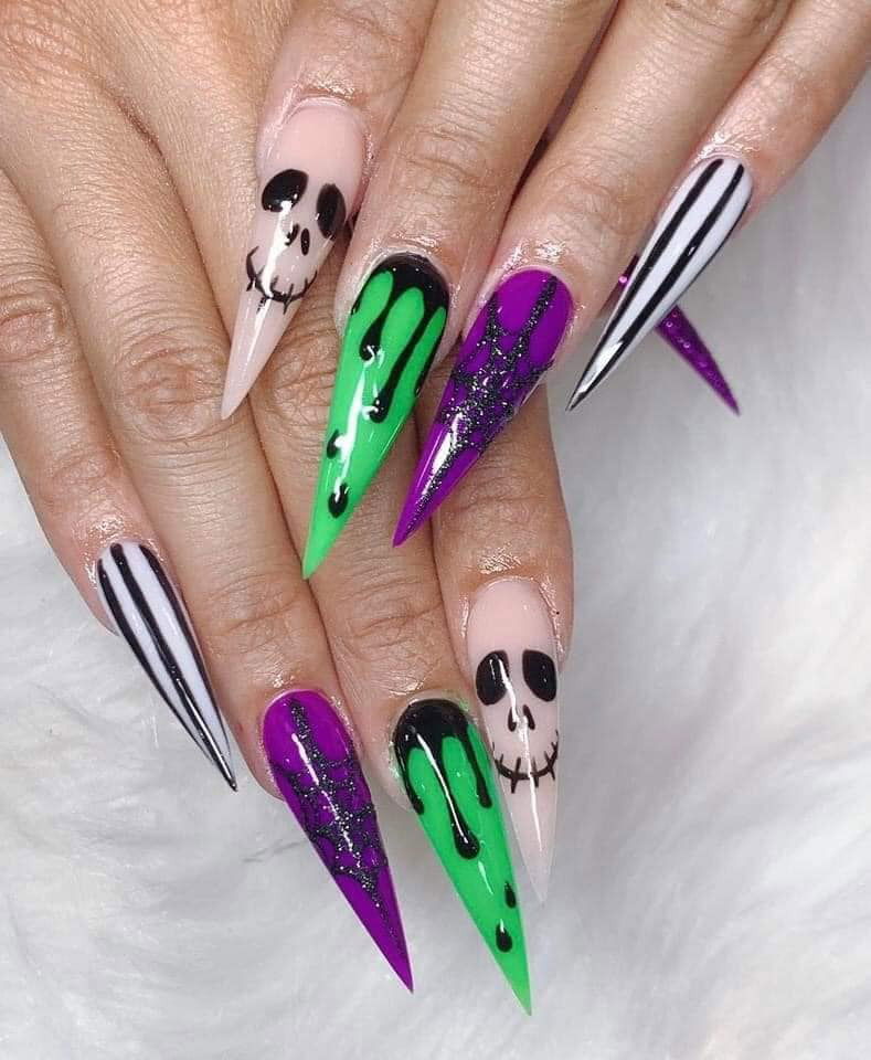 halloween nail design