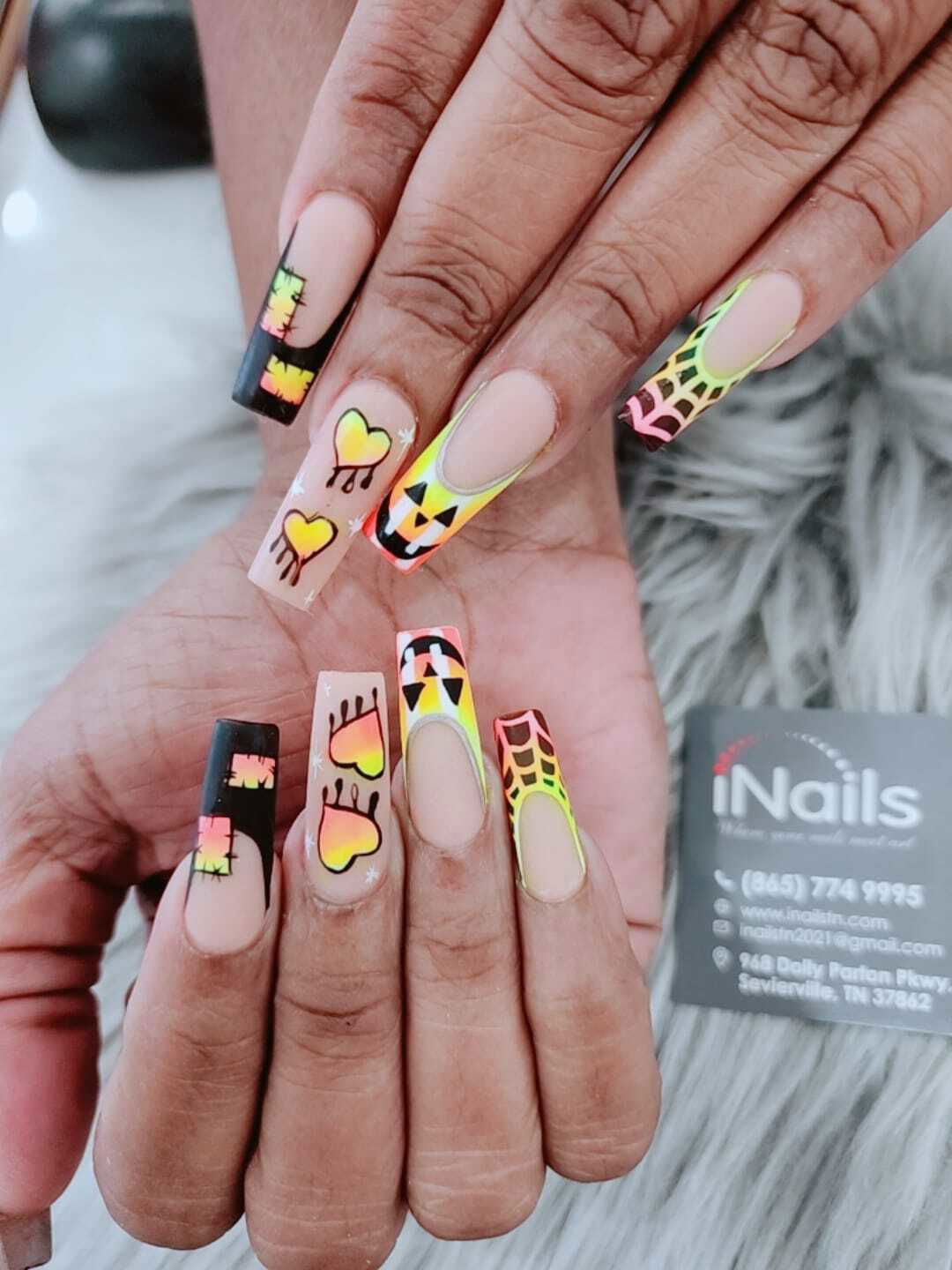 halloween nail design