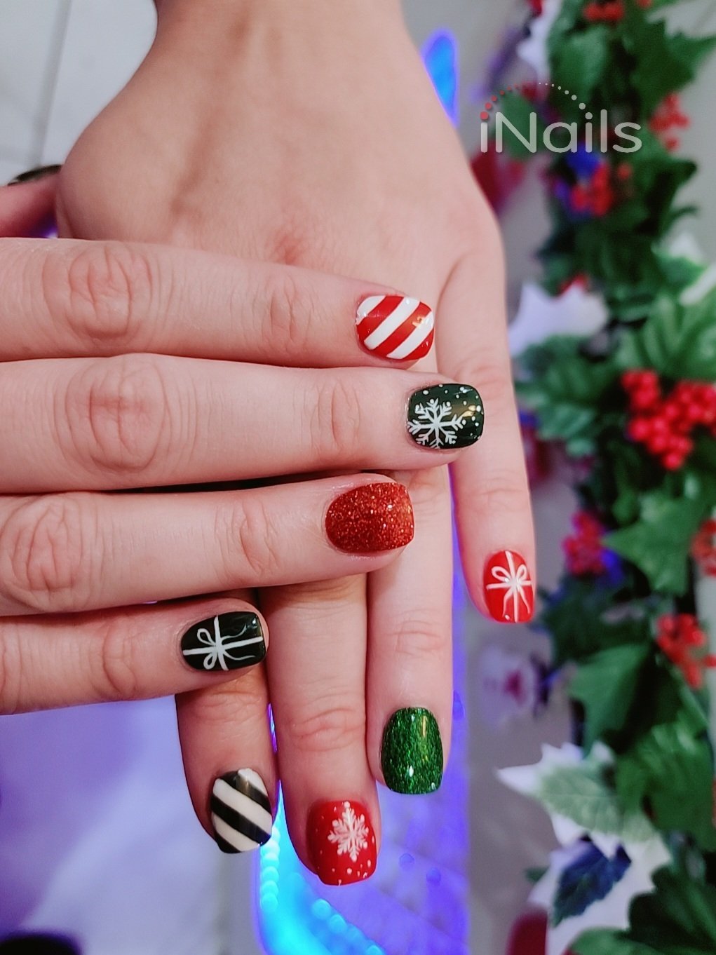 Christmas Nail art by iNails