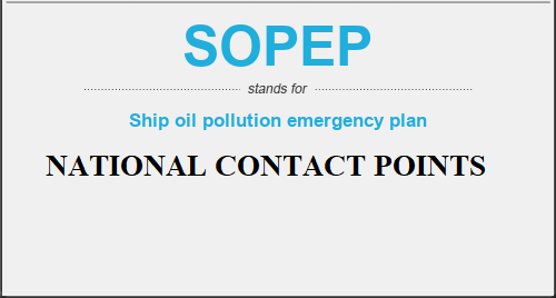 SOPEP – SMPEP Updated List of National Contact Points – 31 January 2022
