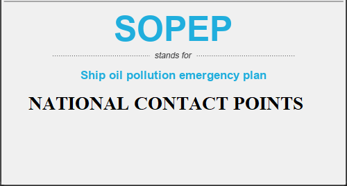 SOPEP – SMPEP Updated List of National Contact Points – 31 July 2021