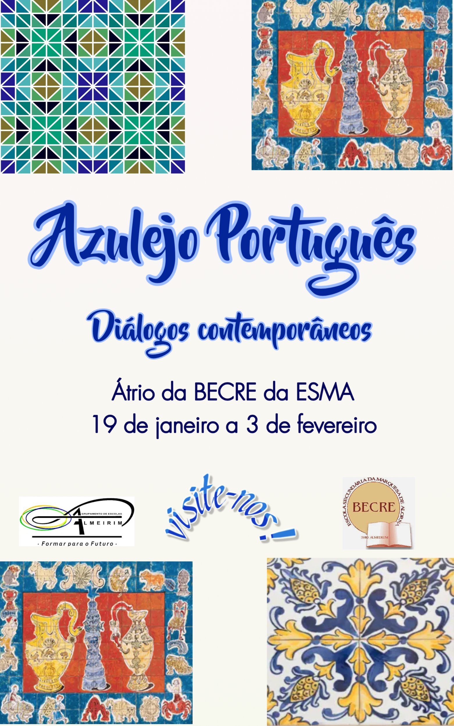 Exposição de azulejo" Diálogos contemporâneos"-janeiro de 2023