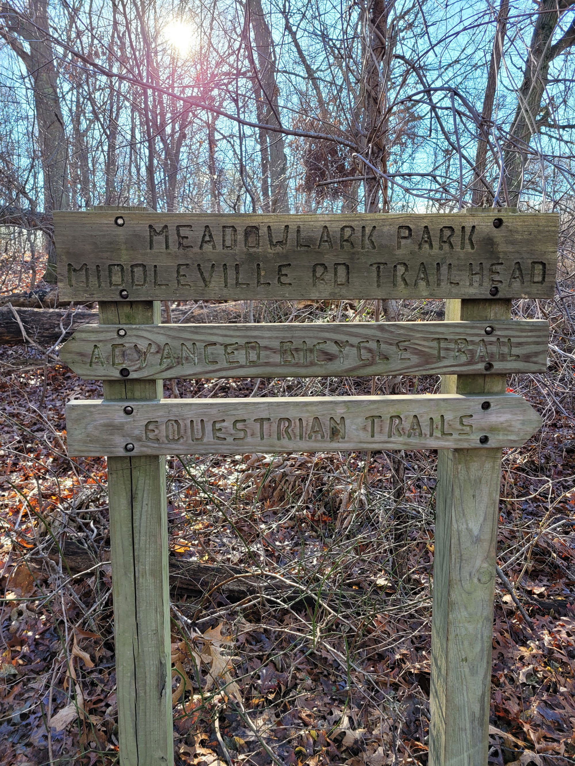 Meadowlark Park Hiking/Biking Trails - Fort Salonga, NY