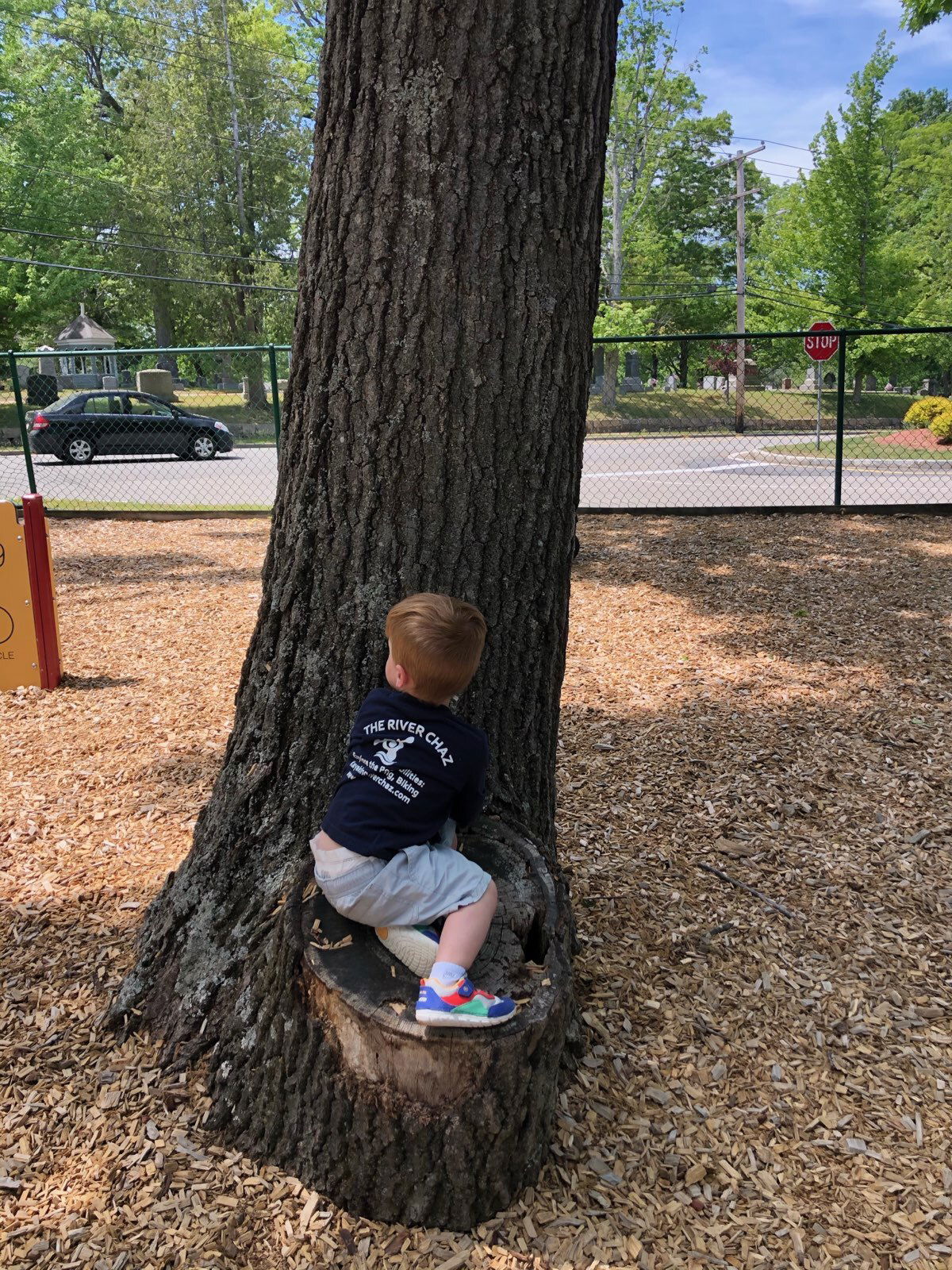 The youngest member of The River Chaz embracing nature.