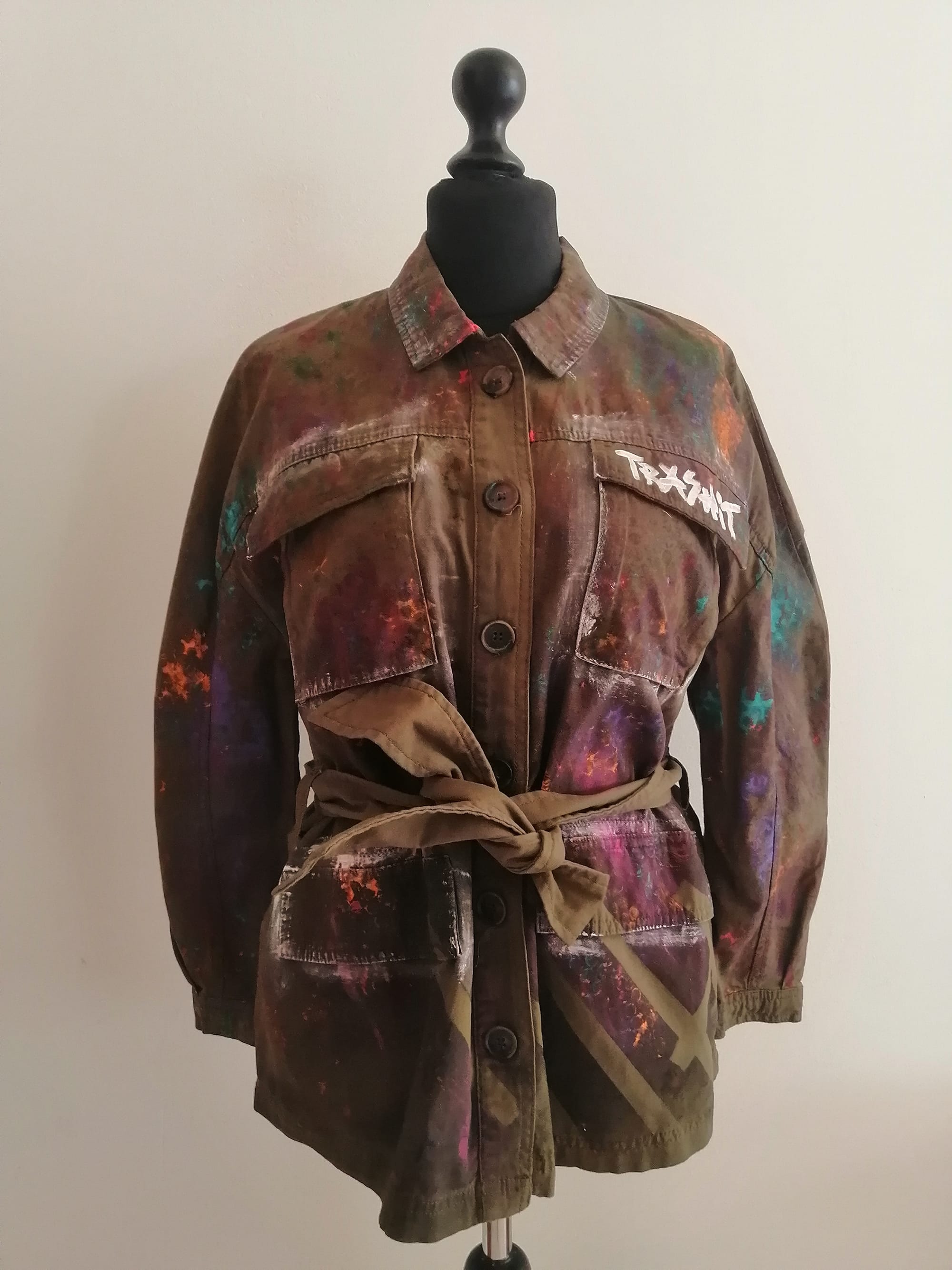 Hand painted women jacket, one piece