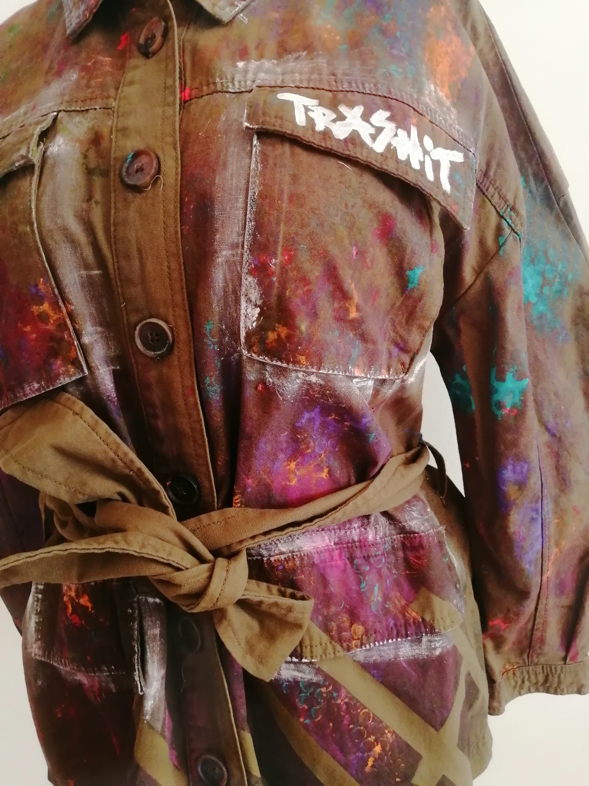 Hand painted women jacket, one piece