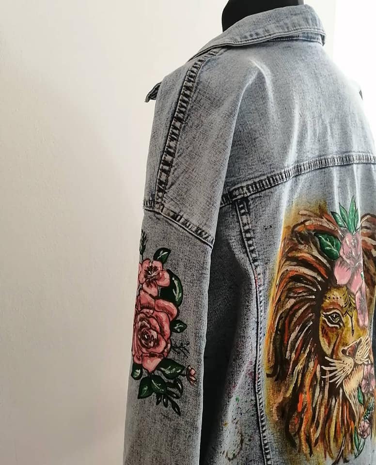 hand painted jacket