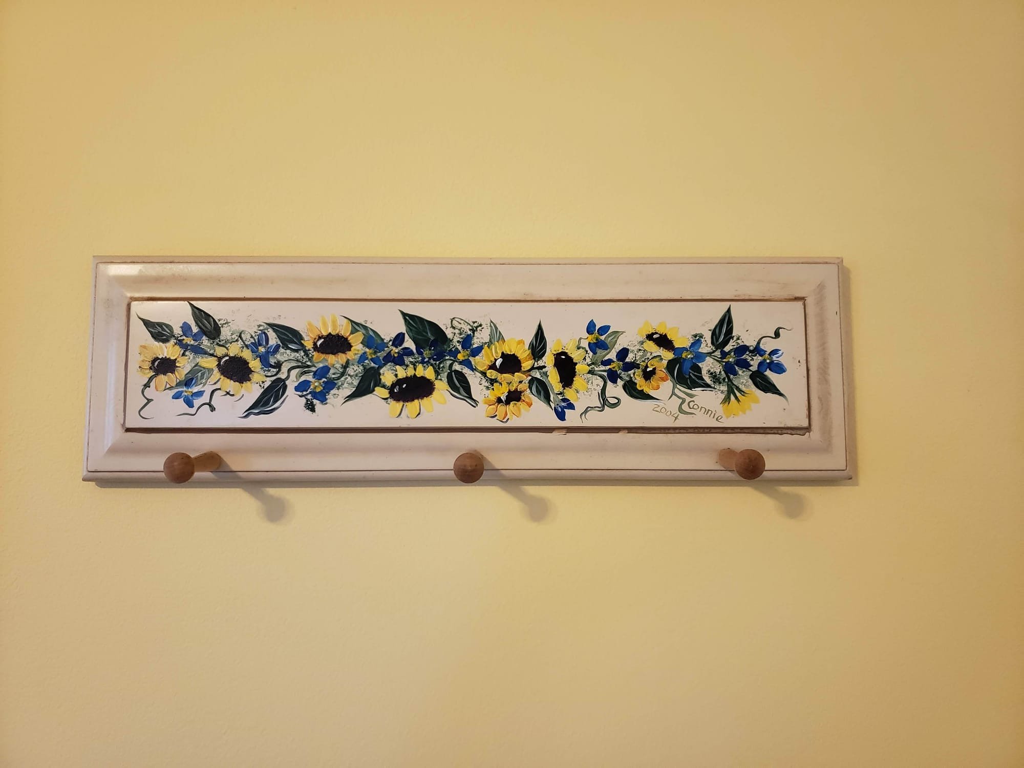 Wooden Panel with Pegs