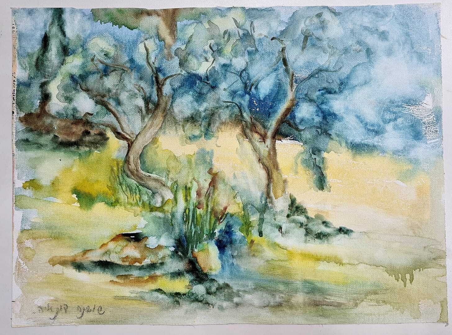ציור מס. 51 - "עצי זית"