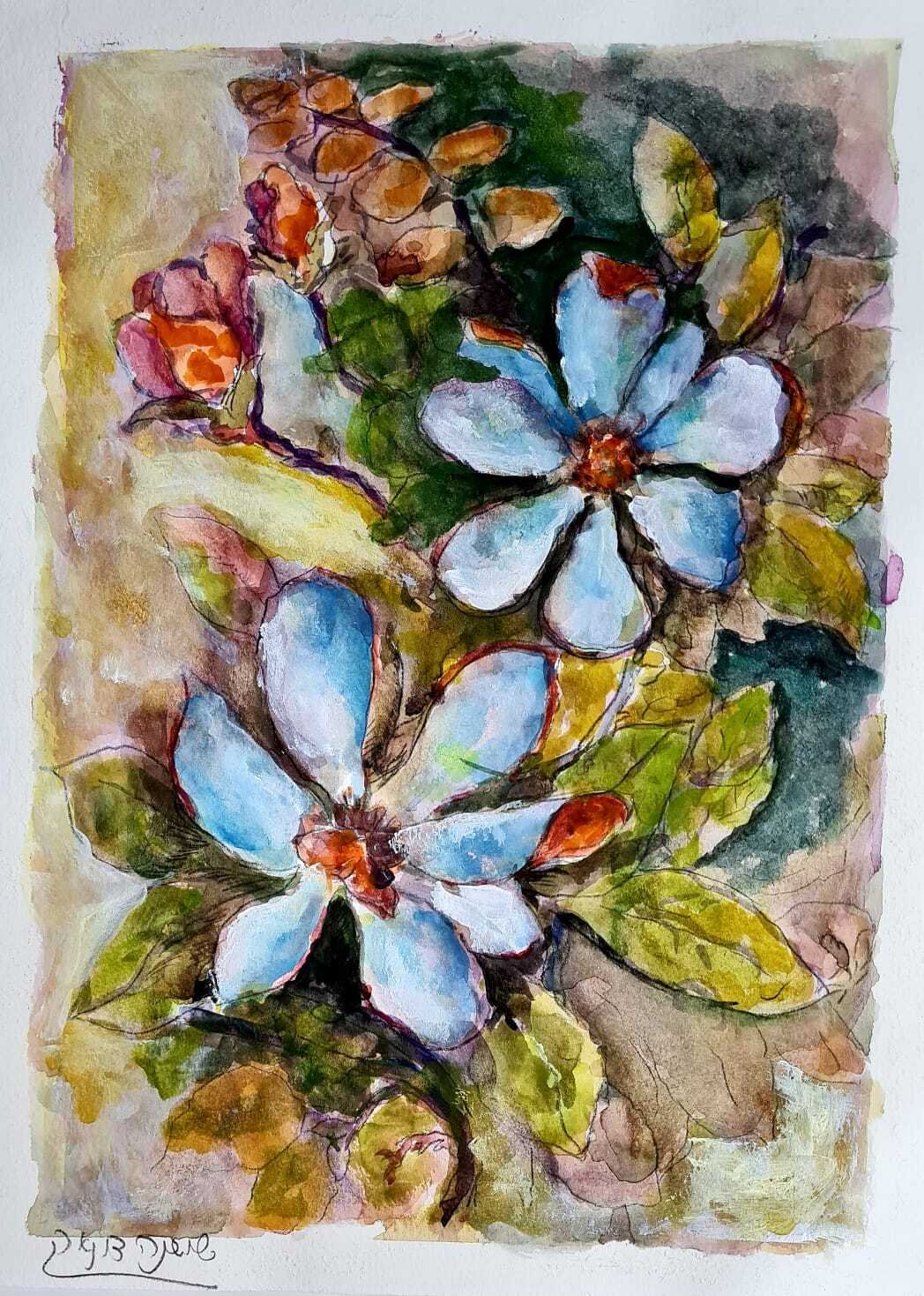 ציור מס. 59 - "פרחי אביב"