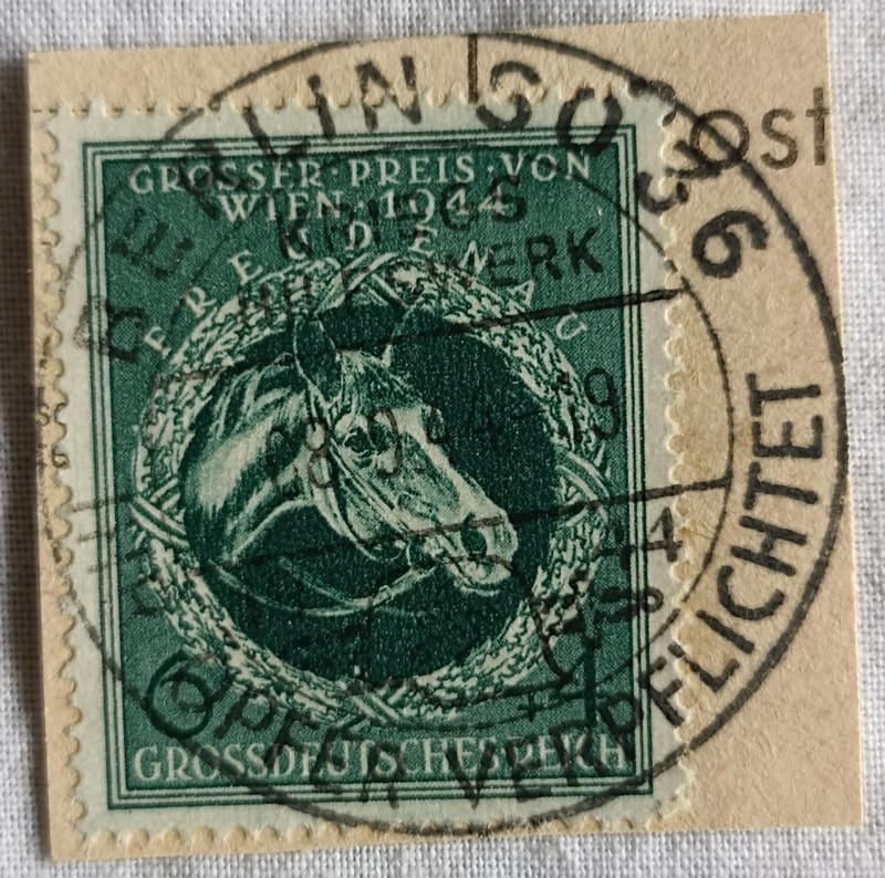 Sello grossdeutsches Reich 1944 (III Reich Hitler-Nazi-Alemania) WWII ...