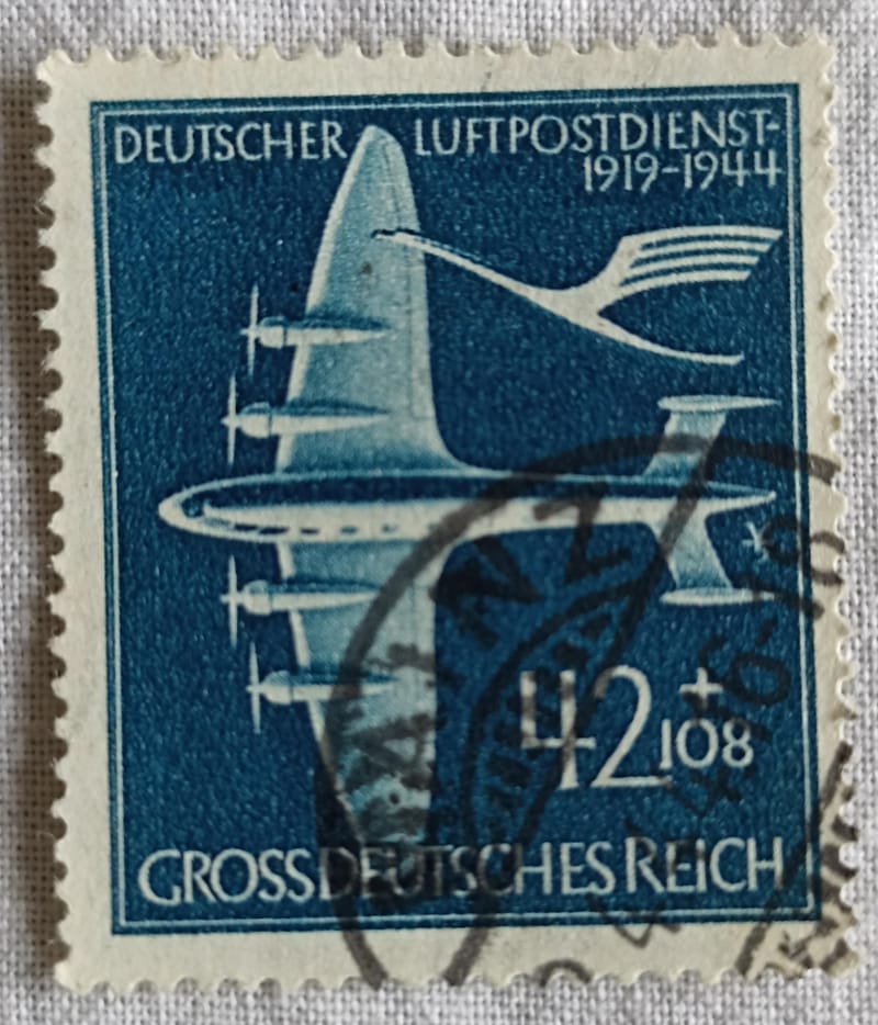 Sello grossdeutsches reich 1944 (III Reich Hitler-Nazi-Alemania) WWII ...