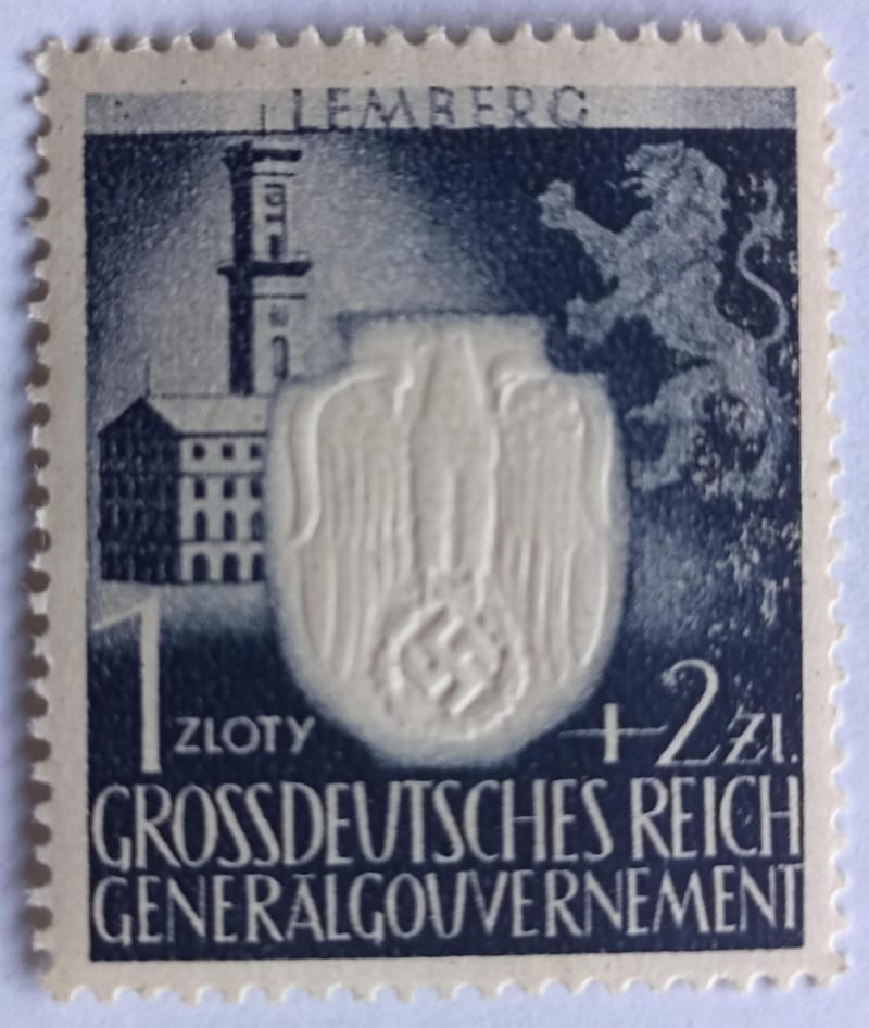 Sello Grossdeutsches Reich 1945 (III Reich Hitler-Nazi-Alemania) WWII ...