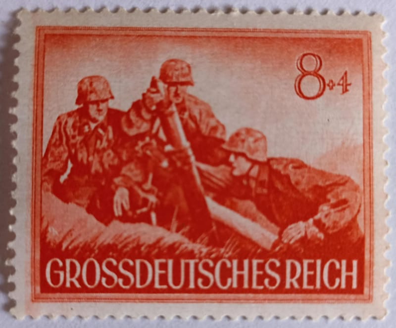Sello Grossdeutsches Reich, día de los héroes 1944 (III Reich Hitler ...