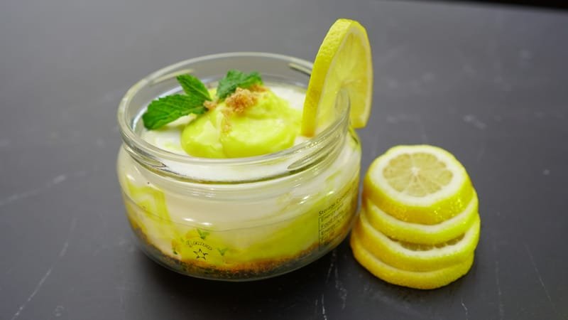 lemon cheesecake jar تشيزكيك الليمون