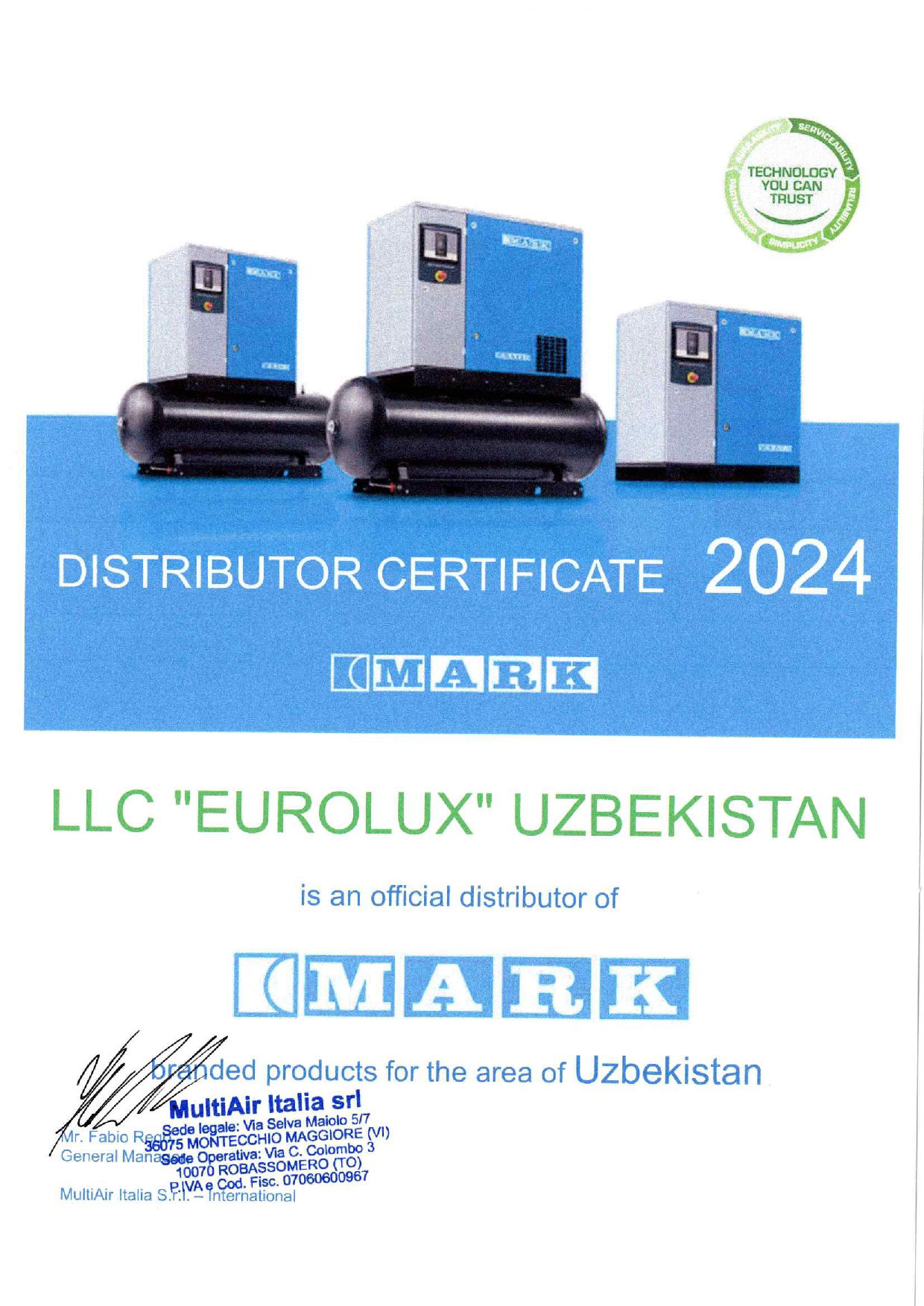 Eurolux Uzbekistan - Industrial Engineering