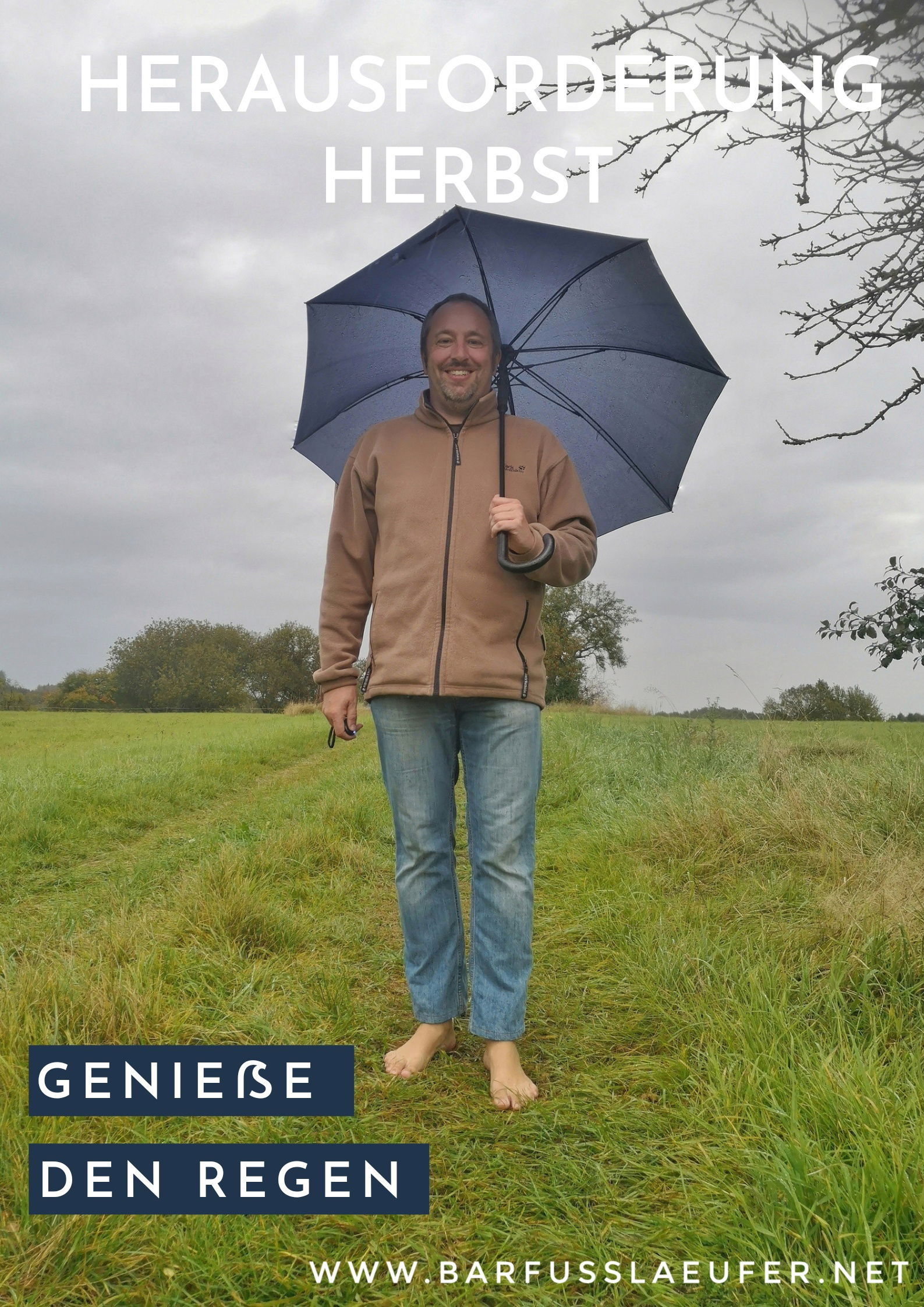 Herausforderung Herbst: genieße den Regen