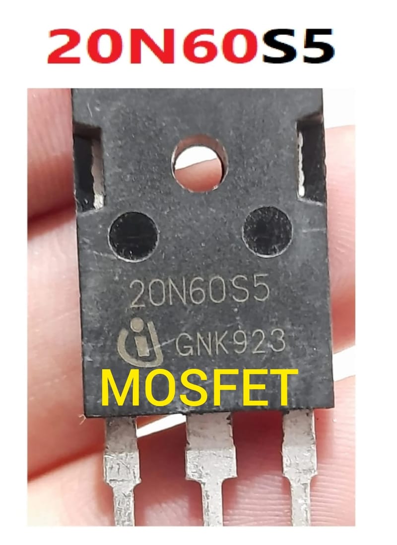 20N60S5 - 600V, 20A, MOSFET - عادل السمان " بيع مكونات وقطع الإلكترونية