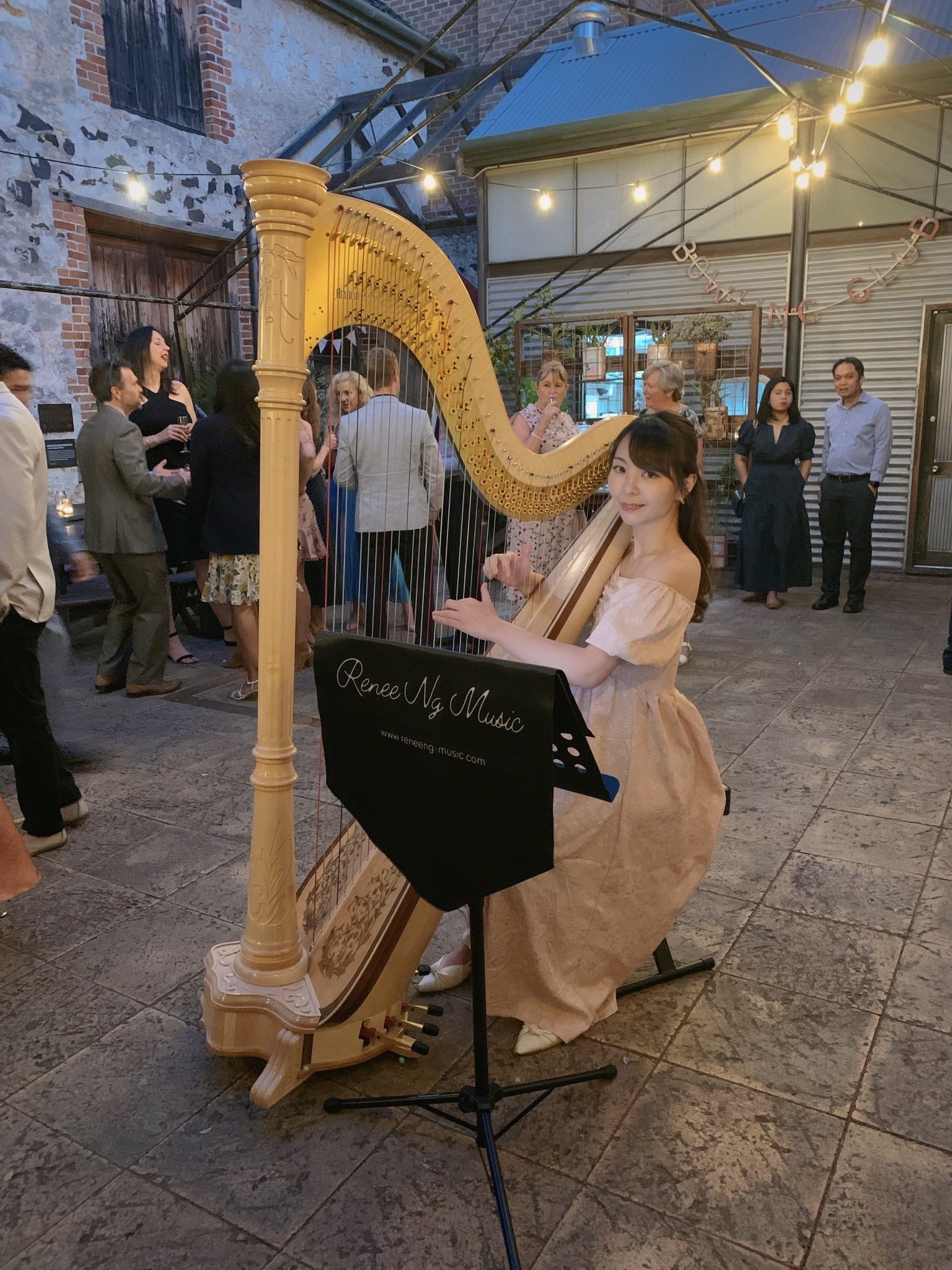 Harp Music for Wedding Ceremony at Fremantle, Oct 2022